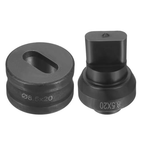 sourcing map Hydraulischer Lochstanzer, Durchmesser 8,5 x 20 mm, ovales Loch, 40CR-Stahl, elektrisches Stanzset für elektrische Stanzmaschine CH60, Schwarz sourcing map Hydraulischer Lochstanzer, Durchmesser 8,5 x 20 mm, ovales Loch, 40CR-Stahl, elektrisches Stanzset für elektrische Stanzmaschine CH60, Schwarz von sourcing map