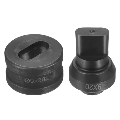 sourcing map Hydraulischer Lochstanzer, Durchmesser 9 x 20 mm, ovales Loch, 40CR-Stahl, elektrisches Stanzset für elektrische Stanzmaschine CH60, Schwarz sourcing map Hydraulischer Lochstanzer, Durchmesser 9 x 20 mm, ovales Loch, 40CR-Stahl, elektrisches Stanzset für elektrische Stanzmaschine CH60, Schwarz von sourcing map