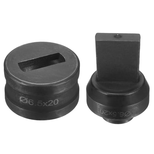 sourcing map Hydraulischer Lochstanzer Φ6,5 × 20 mm, Schlitzloch, 40CR-Stahl, elektrisches Stanzset für elektrische Stanzmaschine CH60, Schwarz sourcing map Hydraulischer Lochstanzer Φ6,5 × 20 mm, Schlitzloch, 40CR-Stahl, elektrisches Stanzset für elektrische Stanzmaschine CH60, Schwarz von sourcing map