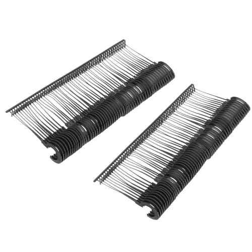 sourcing map J Hook Standard-Etikettierverschlüsse, Kunststoff, regulär, Standard-Etikettierpistole, Preisetiketten, Widerhaken für Kleidung, Preisschild, Etiketten, 25 mm, 500 Stück, Schwarz von sourcing map