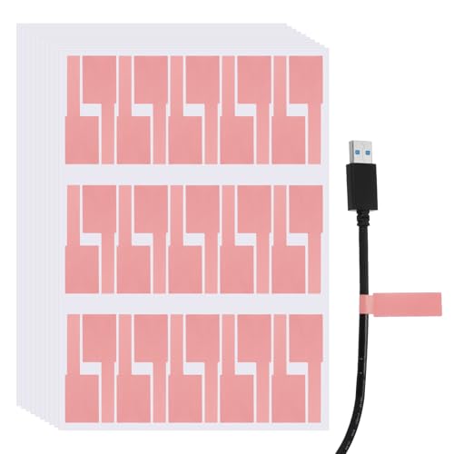 sourcing map Kabel-Etiketten, wasserdicht, für Ladekabel, Organizer, Drahtmarker, Drucker und Handschrift, Rosa, 300 Stück sourcing map Kabel-Etiketten, wasserdicht, für Ladekabel, Organizer, Drahtmarker, Drucker und Handschrift, Rosa, 300 Stück von sourcing map