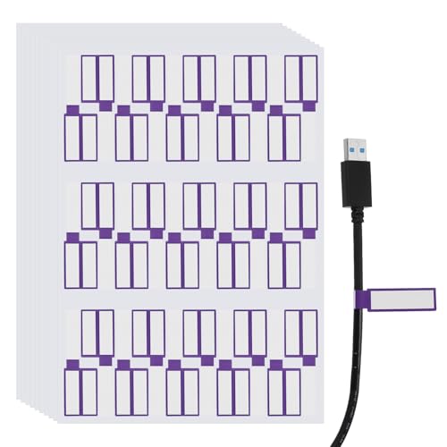 sourcing map Kabel-Etiketten, wasserdicht, für Ladekabel, Organizer, Drahtmarkierer, Drucker, Lila, 300 Stück sourcing map Kabel-Etiketten, wasserdicht, für Ladekabel, Organizer, Drahtmarkierer, Drucker, Lila, 300 Stück von sourcing map