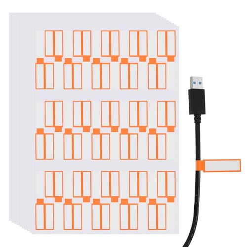 sourcing map Kabel-Etiketten, wasserdicht, für Ladekabel, Organizer, Drahtmarkierer, Drucker, Orange, 300 Stück sourcing map Kabel-Etiketten, wasserdicht, für Ladekabel, Organizer, Drahtmarkierer, Drucker, Orange, 300 Stück von sourcing map