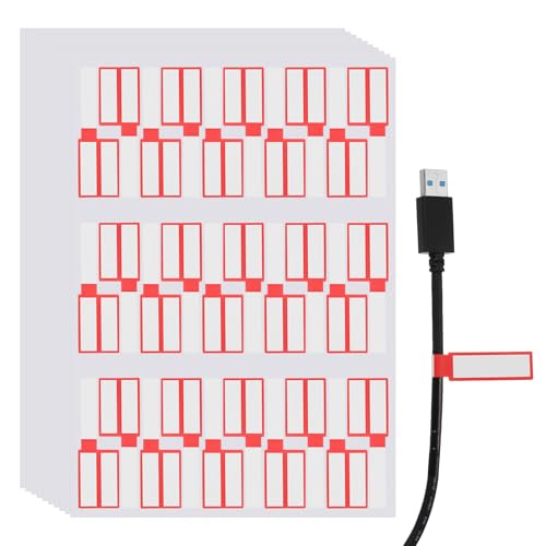 sourcing map Kabel-Etiketten, wasserdicht, für Ladekabel, Organizer, Drahtmarkierer, Drucker, Rot, 300 Stück sourcing map Kabel-Etiketten, wasserdicht, für Ladekabel, Organizer, Drahtmarkierer, Drucker, Rot, 300 Stück von sourcing map
