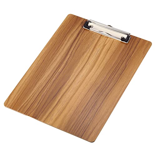 sourcing map Klemmbretter Pressplatte mit Flachprofil Clip 8,9x12,4" A4 Kirschholzstruktur sourcing map Klemmbretter Pressplatte mit Flachprofil Clip 8,9x12,4" A4 Kirschholzstruktur von sourcing map