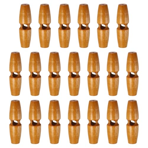 sourcing map Knebelknöpfe aus Holz, 40 mm, Einzelloch, Olivenhorn, Nähknöpfe für Mantel, Pullover, Kleidung, Basteln, Mittelbraun, 20 Stück sourcing map Knebelknöpfe aus Holz, 40 mm, Einzelloch, Olivenhorn, Nähknöpfe für Mantel, Pullover, Kleidung, Basteln, Mittelbraun, 20 Stück von sourcing map