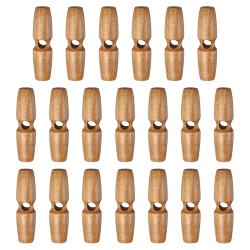sourcing map Knebelknöpfe aus Holz, 55 mm, Einzelloch, Olivenhorn, Nähknöpfe für Mantel, Pullover, Kleidung, Basteln, Hellbraun, 20 Stück sourcing map Knebelknöpfe aus Holz, 55 mm, Einzelloch, Olivenhorn, Nähknöpfe für Mantel, Pullover, Kleidung, Basteln, Hellbraun, 20 Stück von sourcing map