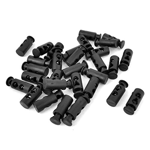 sourcing map Kordelstopper 2 Loch 4mm 30 Stück Stopper Kordel Schwarz aus Kunststoff für Camping Sport Kordelzug Rucksack Elastische usw. sourcing map Kordelstopper 2 Loch 4mm 30 Stück Stopper Kordel Schwarz aus Kunststoff für Camping Sport Kordelzug Rucksack Elastische usw. von uxcell