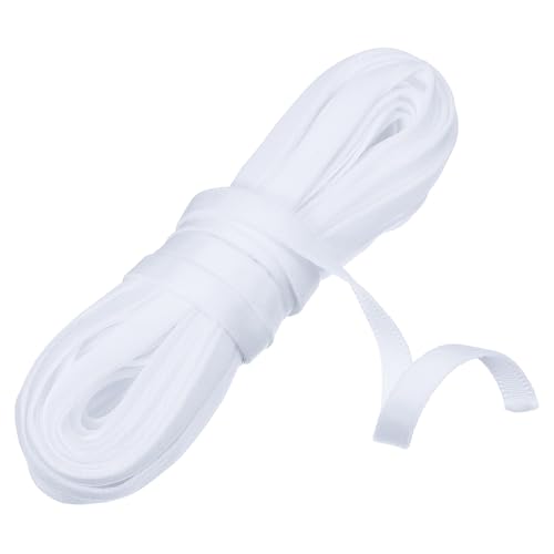 sourcing map Korsett-Gehäuse, 10 mm, Nylon-Plüsch-Stäbchen zum Nähen, BH-Abdeckung, elastisches Band für Dessous, Hochzeit, Brautkleid, Kleid, 9,1 m, Weiß von sourcing map