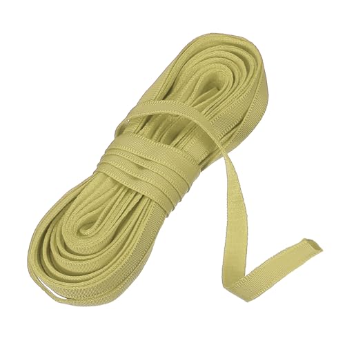 sourcing map Korsett-Hülle, 10 mm, Nylon-Plüsch-Stäbchen zum Nähen, BH-Abdeckung, elastisches Band für Dessous, Hochzeit, Brautkleid, Kleid, Gelbgrün von sourcing map