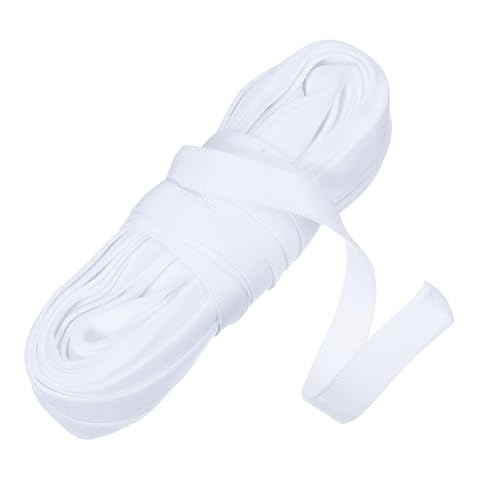sourcing map Korsett-Hülle, 12 mm, Nylon-Plüsch-Stäbchen zum Nähen, BH-Abdeckung, elastisches Band für Dessous, Hochzeit, Brautkleid, Kleid, 9,1 m, Weiß von sourcing map