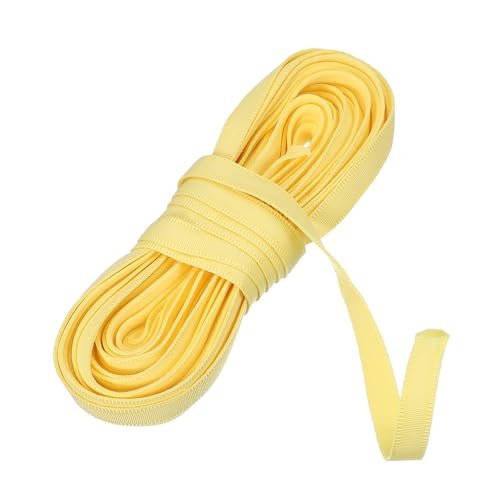 sourcing map Korsett-Hülle, 9,1 m, 10 mm, Nylon-Plüsch-Stäbchen zum Nähen, BH-Abdeckung, elastisches Band für Dessous, Hochzeit, Brautkleid, Kleid, Gelb von sourcing map