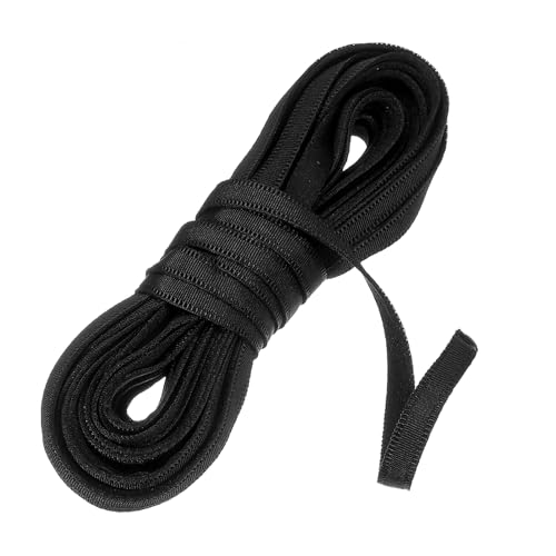 sourcing map Korsett-Hülle, 9,1 m, 10 mm, Nylon-Plüsch-Stäbchen zum Nähen, BH-Abdeckung, elastisches Band für Dessous, Hochzeit, Brautkleid, Kleid, Schwarz von sourcing map
