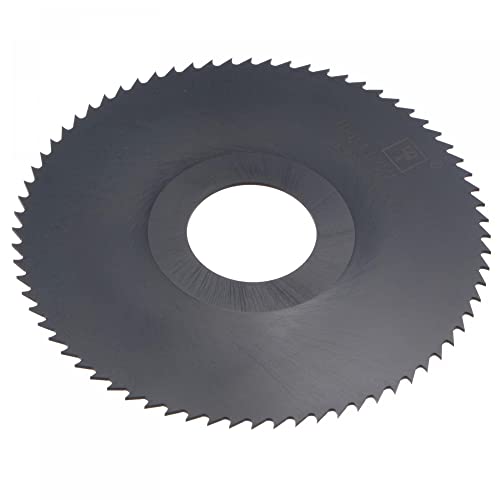 sourcing map Kreissägeblatt, 100 mm Durchmesser, 1 mm dick, 72 Zähne, 6542 Hochgeschwindigkeitsstahl (HSS) Nitrierfräser mit 27 mm Dorn zum Schneiden von Metall und Holz von sourcing map