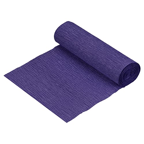 sourcing map Krepppapier 15 x 250 cm Crepe Paper Kräuselpapier Seidenpapier Floristenkrepp Schulpapier Kreppband Papier zum Basteln Dekoration Geschenk Verpackung Blumen, Dunkelblau von sourcing map