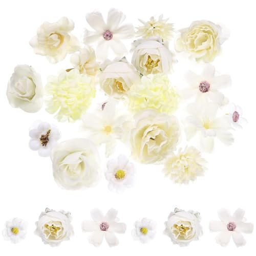 sourcing map Kunstblumenköpfe, Mini-Kunstblumen, Großpackung, klein, mehrfarbig, Stoffblumen für Bastelarbeiten, Hochzeit, Party, Heimdekoration, Weiß sourcing map Kunstblumenköpfe, Mini-Kunstblumen, Großpackung, klein, mehrfarbig, Stoffblumen für Bastelarbeiten, Hochzeit, Party, Heimdekoration, Weiß von sourcing map