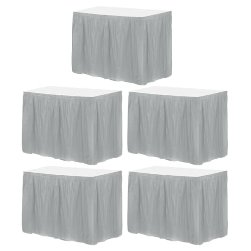 sourcing map Kunststoff-Tischröcke Wachstuch, Einweg-Tischdecken Party Zubehör für Geburtstag, Hochzeit, 73,7 cm x 4,2 m, Grau, 5 Stück sourcing map Kunststoff-Tischröcke Wachstuch, Einweg-Tischdecken Party Zubehör für Geburtstag, Hochzeit, 73,7 cm x 4,2 m, Grau, 5 Stück von sourcing map