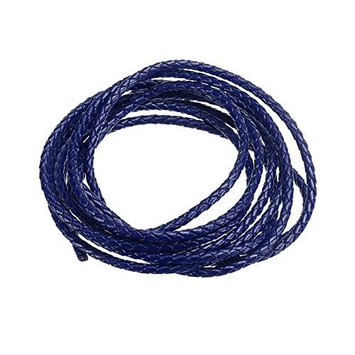 sourcing map Lederschnur, 2,19 Yards 3mm Durchmesser geflochtene Schnur Streifen für Geld börse Handtasche Schnürsenkel DIY Handwerk Armband Herstellung, dunkelblau sourcing map Lederschnur, 2,19 Yards 3mm Durchmesser geflochtene Schnur Streifen für Geld börse Handtasche Schnürsenkel DIY Handwerk Armband Herstellung, dunkelblau von sourcing map