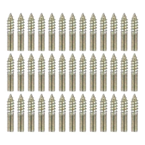 sourcing map M4 x 20 Stockschrauben, Karbonstahl, Doppelkopf, selbstschneidende Holzdübelschrauben für Holzverbindung, Möbelbeine, Farbe Zink, 60 Stück sourcing map M4 x 20 Stockschrauben, Karbonstahl, Doppelkopf, selbstschneidende Holzdübelschrauben für Holzverbindung, Möbelbeine, Farbe Zink, 60 Stück von sourcing map