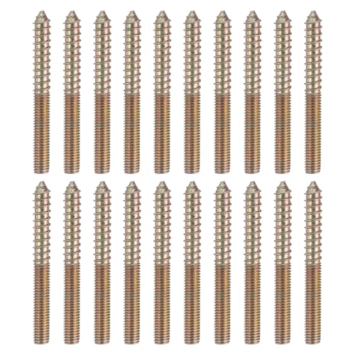 sourcing map M8 x 75 Stockschrauben, Karbonstahl, Doppelkopf, selbstschneidende Holzdübelschrauben für Holzverbindung, Möbelbeine, Farbe Zink, 20 Stück sourcing map M8 x 75 Stockschrauben, Karbonstahl, Doppelkopf, selbstschneidende Holzdübelschrauben für Holzverbindung, Möbelbeine, Farbe Zink, 20 Stück von sourcing map