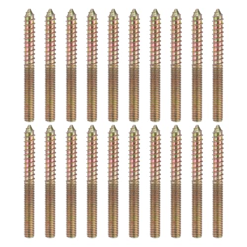sourcing map M8 x 80 Stockschrauben, Karbonstahl, Doppelkopf, selbstschneidende Holzdübelschrauben für Holzverbindung, Möbelbeine, Farbe Zink, 20 Stück sourcing map M8 x 80 Stockschrauben, Karbonstahl, Doppelkopf, selbstschneidende Holzdübelschrauben für Holzverbindung, Möbelbeine, Farbe Zink, 20 Stück von sourcing map