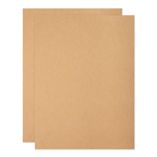 sourcing map MDF-Holzplatte zum Basteln, 2 mm dick, mitteldichte Faserplatte, unlackiertes Holz für DIY-Projekte, Kunstkurse, Tischlerei, Malerei (30,5 x 40,6 cm, 2 Stück) von sourcing map