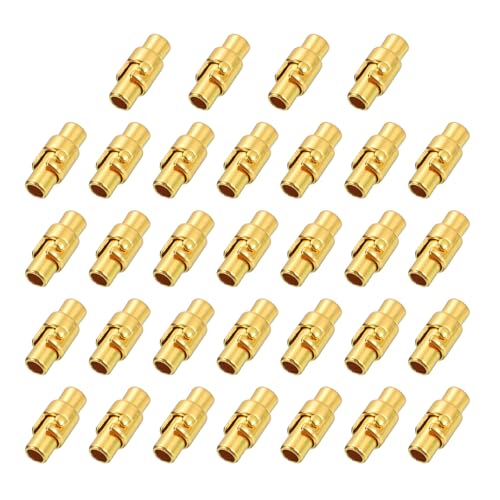 sourcing map Magnetverschlüsse, 3 mm, Lederschnur-Endkappen, magnetische Armbandverschlüsse und Verschlüsse für Schmuckherstellung, DIY-Armbandverschlüsse, Hellgold, 32 Stück sourcing map Magnetverschlüsse, 3 mm, Lederschnur-Endkappen, magnetische Armbandverschlüsse und Verschlüsse für Schmuckherstellung, DIY-Armbandverschlüsse, Hellgold, 32 Stück von sourcing map