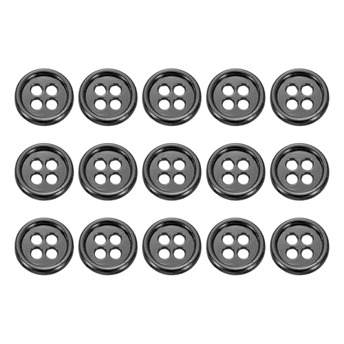 sourcing map Metallknöpfe, 10 mm, 4 Löcher, Legierung, runde Knöpfe, Nähzubehör, für Kleidung, DIY, Handwerk, Dekoration, Pistole, 15 Stück sourcing map Metallknöpfe, 10 mm, 4 Löcher, Legierung, runde Knöpfe, Nähzubehör, für Kleidung, DIY, Handwerk, Dekoration, Pistole, 15 Stück von sourcing map
