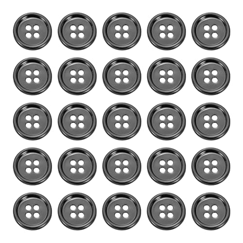 sourcing map Metallknöpfe, 15 mm, 4 Löcher, Legierung, runde Knöpfe, Nähzubehör, für Kleidung, DIY, Basteln, Dekoration, Pistole, 25 Stück sourcing map Metallknöpfe, 15 mm, 4 Löcher, Legierung, runde Knöpfe, Nähzubehör, für Kleidung, DIY, Basteln, Dekoration, Pistole, 25 Stück von sourcing map