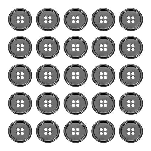 sourcing map Metallknöpfe, 20 mm, 4 Löcher, Legierung, runde Knöpfe, Nähzubehör, für Kleidung, DIY, Basteln, Dekoration, Pistole, 25 Stück sourcing map Metallknöpfe, 20 mm, 4 Löcher, Legierung, runde Knöpfe, Nähzubehör, für Kleidung, DIY, Basteln, Dekoration, Pistole, 25 Stück von sourcing map