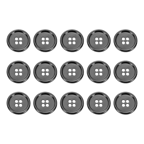 sourcing map Metallknöpfe, 20 mm, 4 Löcher, Legierung, runde Knöpfe, Nähzubehör, für Kleidung, DIY, Handwerk, Dekoration, Pistole, 15 Stück sourcing map Metallknöpfe, 20 mm, 4 Löcher, Legierung, runde Knöpfe, Nähzubehör, für Kleidung, DIY, Handwerk, Dekoration, Pistole, 15 Stück von sourcing map