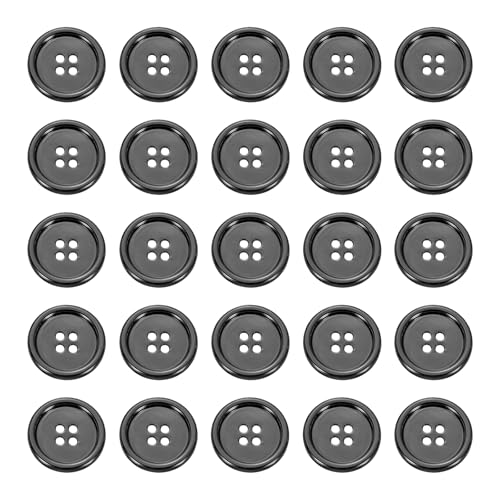sourcing map Metallknöpfe, 23 mm, 4 Löcher, Legierung, runde Knöpfe, Nähzubehör, für Kleidung, DIY, Basteln, Dekoration, Pistole, 25 Stück sourcing map Metallknöpfe, 23 mm, 4 Löcher, Legierung, runde Knöpfe, Nähzubehör, für Kleidung, DIY, Basteln, Dekoration, Pistole, 25 Stück von sourcing map