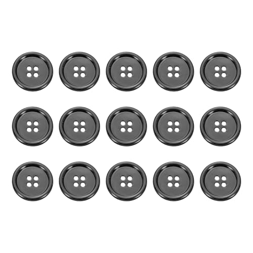 sourcing map Metallknöpfe, 23 mm, 4 Löcher, Legierung, runde Knöpfe, Nähzubehör, für Kleidung, DIY, Handwerk, Dekoration, Pistole, 15 Stück sourcing map Metallknöpfe, 23 mm, 4 Löcher, Legierung, runde Knöpfe, Nähzubehör, für Kleidung, DIY, Handwerk, Dekoration, Pistole, 15 Stück von sourcing map