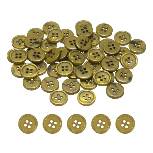sourcing map Nähknöpfe, 15 mm, 4 Löcher, Kunstharz, rund, Ersatzknöpfe für Kleidung, DIY, Basteln, Dekoration, Dunkelgrün, 50 Stück sourcing map Nähknöpfe, 15 mm, 4 Löcher, Kunstharz, rund, Ersatzknöpfe für Kleidung, DIY, Basteln, Dekoration, Dunkelgrün, 50 Stück von sourcing map