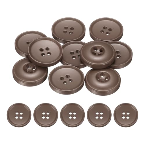 sourcing map Nähknöpfe, 20 mm, 4 Löcher, Kunstharz, rund, Ersatzknöpfe für Kleidung, DIY, Basteln, Dekoration, Karamellbraun, 10 Stück sourcing map Nähknöpfe, 20 mm, 4 Löcher, Kunstharz, rund, Ersatzknöpfe für Kleidung, DIY, Basteln, Dekoration, Karamellbraun, 10 Stück von sourcing map