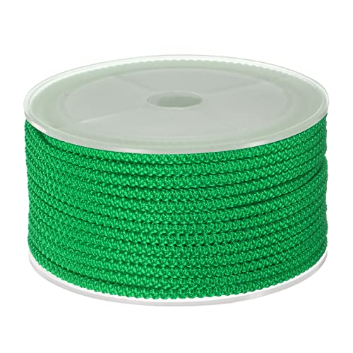 sourcing map Nylon Perlen Gewinde Schnur 3mm Extra-Starke Geflochtene Nylonschnur für Halskette Armbänder Schmuck Herstellung Handarbeit 10M/33Ft Emerald Grün von sourcing map