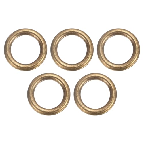 sourcing map O-Ring aus Messing, 2 cm Außendurchmesser, 1,4 cm dick, nahtlos, geschweißt, runde Ringschnallen für Gepäck, Gurtband, Basteln, Dekoration, Zubehör, Bronze, 5 Stück sourcing map O-Ring aus Messing, 2 cm Außendurchmesser, 1,4 cm dick, nahtlos, geschweißt, runde Ringschnallen für Gepäck, Gurtband, Basteln, Dekoration, Zubehör, Bronze, 5 Stück von sourcing map