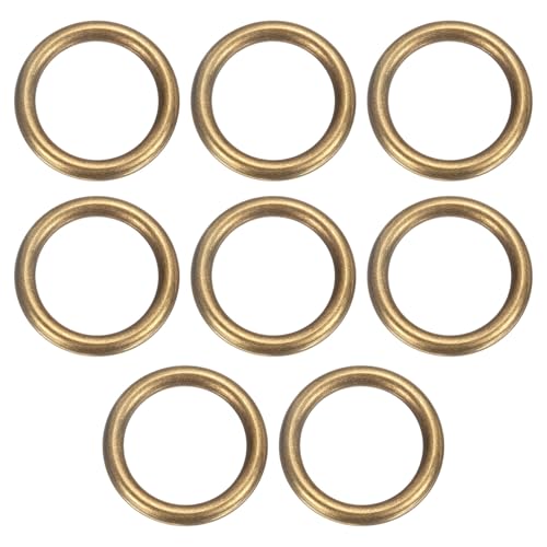 sourcing map O-Ring aus Messing, 3,5 cm Außendurchmesser, 2,6 cm dick, nahtlos, geschweißt, runde Ringschnallen für Gepäck, Gurtband, Handwerk, DIY-Dekoration, Zubehör, Bronze, 8 Stück sourcing map O-Ring aus Messing, 3,5 cm Außendurchmesser, 2,6 cm dick, nahtlos, geschweißt, runde Ringschnallen für Gepäck, Gurtband, Handwerk, DIY-Dekoration, Zubehör, Bronze, 8 Stück von sourcing map