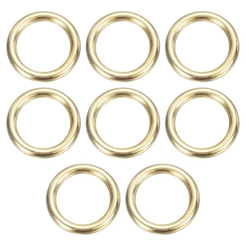 sourcing map O-Ring aus Messing, 3 cm Außendurchmesser, 2,2 cm dick, nahtlos, geschweißt, runde Ringschnallen für Gepäck, Gurtband, Handwerk, DIY-Dekoration, Zubehör, Goldton, 8 Stück sourcing map O-Ring aus Messing, 3 cm Außendurchmesser, 2,2 cm dick, nahtlos, geschweißt, runde Ringschnallen für Gepäck, Gurtband, Handwerk, DIY-Dekoration, Zubehör, Goldton, 8 Stück von sourcing map
