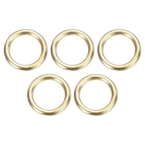 sourcing map O-Ring aus Messing, 3 cm Außendurchmesser, 2,2 cm dick, nahtlos, geschweißt, runde Ringschnallen für Gepäck, Gurtband, Handwerk, DIY-Dekoration, Zubehör, goldfarben, 5 Stück sourcing map O-Ring aus Messing, 3 cm Außendurchmesser, 2,2 cm dick, nahtlos, geschweißt, runde Ringschnallen für Gepäck, Gurtband, Handwerk, DIY-Dekoration, Zubehör, goldfarben, 5 Stück von sourcing map
