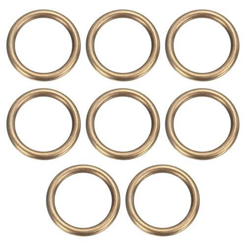 sourcing map O-Ring aus Messing, 4 cm Außendurchmesser, 3,1 cm dick, nahtlos, geschweißt, runde Ringschnallen für Gepäck, Gurtband, Handwerk, DIY-Dekoration, Zubehör, Bronze, 8 Stück sourcing map O-Ring aus Messing, 4 cm Außendurchmesser, 3,1 cm dick, nahtlos, geschweißt, runde Ringschnallen für Gepäck, Gurtband, Handwerk, DIY-Dekoration, Zubehör, Bronze, 8 Stück von sourcing map