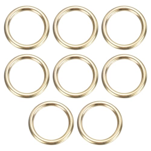sourcing map O-Ring aus Messing, 4 cm Außendurchmesser, 3,1 cm dick, nahtlos, geschweißt, runde Ringschnallen für Gepäck, Gurtband, Handwerk, DIY-Dekoration, Zubehör, Goldton, 8 Stück sourcing map O-Ring aus Messing, 4 cm Außendurchmesser, 3,1 cm dick, nahtlos, geschweißt, runde Ringschnallen für Gepäck, Gurtband, Handwerk, DIY-Dekoration, Zubehör, Goldton, 8 Stück von sourcing map