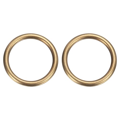 sourcing map O-Ring aus Messing, 5 cm Außendurchmesser, 4 cm dick, nahtlos, geschweißt, runde Ringschnallen für Gepäck, Gurtband, Basteln, Dekoration, Zubehör, Bronze, 2 Stück sourcing map O-Ring aus Messing, 5 cm Außendurchmesser, 4 cm dick, nahtlos, geschweißt, runde Ringschnallen für Gepäck, Gurtband, Basteln, Dekoration, Zubehör, Bronze, 2 Stück von sourcing map