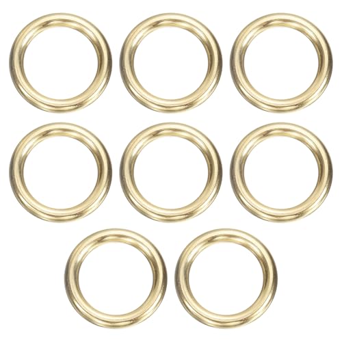 sourcing map O-Ringe aus Messing, 2,5 cm Außendurchmesser, 1,8 cm dick, nahtlos, geschweißt, runde Ringschnallen für Gepäck, Gurtband, Handwerk, DIY-Dekoration, Zubehör, goldfarben, 8 Stück sourcing map O-Ringe aus Messing, 2,5 cm Außendurchmesser, 1,8 cm dick, nahtlos, geschweißt, runde Ringschnallen für Gepäck, Gurtband, Handwerk, DIY-Dekoration, Zubehör, goldfarben, 8 Stück von sourcing map