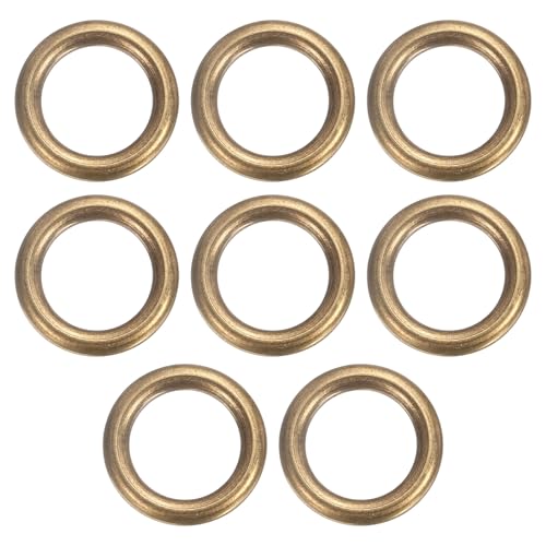 sourcing map O-Ringe aus Messing, 2 cm Außendurchmesser, 1,4 cm dick, nahtlos, geschweißt, runde Ringschnallen für Gepäck, Gurtband, Basteln, Dekoration, Zubehör, Bronze, 8 Stück sourcing map O-Ringe aus Messing, 2 cm Außendurchmesser, 1,4 cm dick, nahtlos, geschweißt, runde Ringschnallen für Gepäck, Gurtband, Basteln, Dekoration, Zubehör, Bronze, 8 Stück von sourcing map