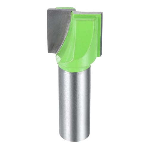 sourcing map Oberfräsen-Bit, 1,27 cm Schaft, Hartmetallbestückt, Spoilboard-Oberflächen-Hobelfräser, CNC-Fräs-Bit für Plattenabflachung, Holzbearbeitung, 21 mm Durchmesser, 20 mm Tiefe von sourcing map