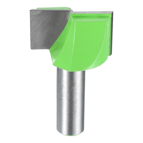 sourcing map Oberfräsen-Bit, 1,27 cm Schaft, Hartmetallbestückt, Spoilboard-Oberflächen-Hobelfräser, CNC-Fräs-Bit für Plattenabflachung, Holzbearbeitung, 35 mm Durchmesser, 20 mm Tiefe von sourcing map