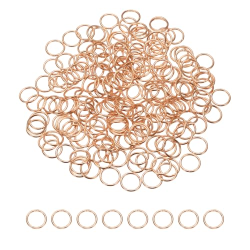 sourcing map Offene Binderinge, 10 mm, geteilter Metall-O-Ring, 1 mm dick, Schlüsselanhänger, Verbindungsring für Schmuckherstellung, DIY, Halsketten, Armbänder, Ohrringe, Handwerk, Roségold, 200 sourcing map Offene Binderinge, 10 mm, geteilter Metall-O-Ring, 1 mm dick, Schlüsselanhänger, Verbindungsring für Schmuckherstellung, DIY, Halsketten, Armbänder, Ohrringe, Handwerk, Roségold, 200 von sourcing map
