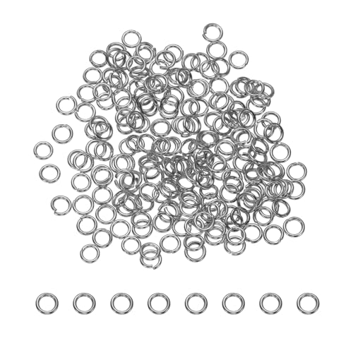 sourcing map Offene Binderinge, 3 mm, geteilter Metall-O-Ring, 0,5 mm dick, Schlüsselanhänger, Verbindungsring für Schmuckherstellung, DIY, Halsketten, Armbänder, Ohrringe, Basteln, Rhodium, 200 Stück sourcing map Offene Binderinge, 3 mm, geteilter Metall-O-Ring, 0,5 mm dick, Schlüsselanhänger, Verbindungsring für Schmuckherstellung, DIY, Halsketten, Armbänder, Ohrringe, Basteln, Rhodium, 200 Stück von sourcing map
