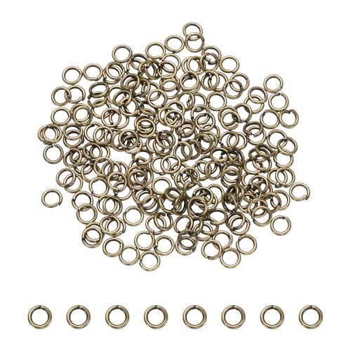 sourcing map Offene Binderinge, 5 mm, geteilter Metall-O-Ring, 0,7 mm dick, Schlüsselanhänger, Verbindungsring für Schmuckherstellung, DIY, Halsketten, Armbänder, Ohrringe, Basteln, Bronze, 200 Stück sourcing map Offene Binderinge, 5 mm, geteilter Metall-O-Ring, 0,7 mm dick, Schlüsselanhänger, Verbindungsring für Schmuckherstellung, DIY, Halsketten, Armbänder, Ohrringe, Basteln, Bronze, 200 Stück von sourcing map